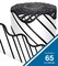 Carson Dellosa 65Ft of Black and White Bulletin Board Borders, 1 Roll of Striped, Scalloped Trim for Rolling Whiteboard, Posterboard, Party, Office Decorations, and Classroom Decor